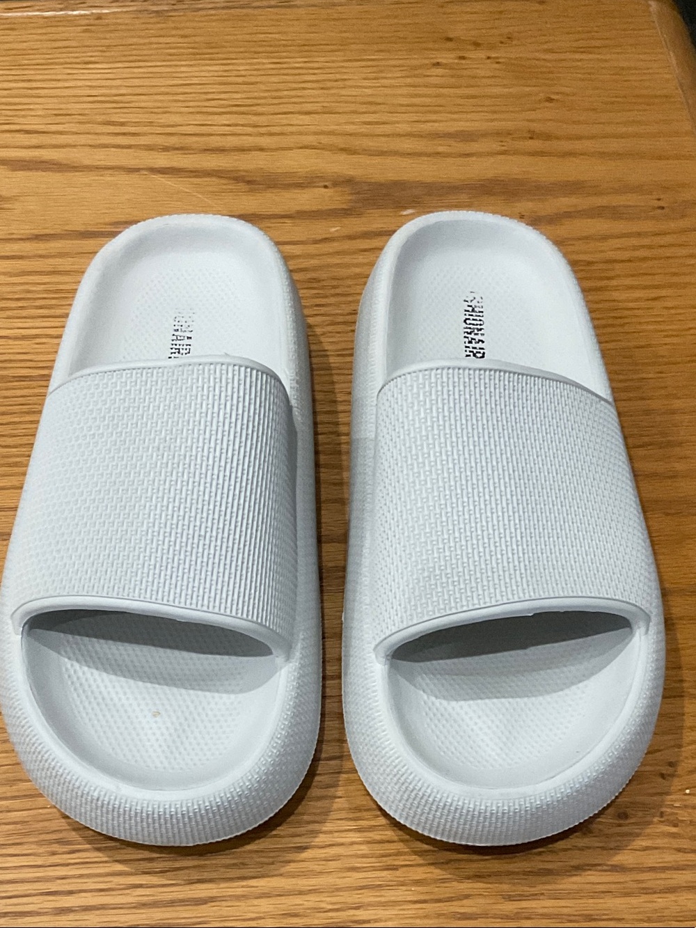 White Slide Sandals - Minimal Slip-On Slides